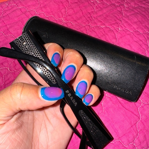 Black Prada frames with Swarovski crystals - Picture 8 of 11